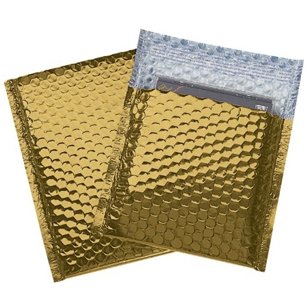 Bsc Preferred 7 x 6 3/4'' Gold Glamour Bubble Mailers, 72PK BUY03998375